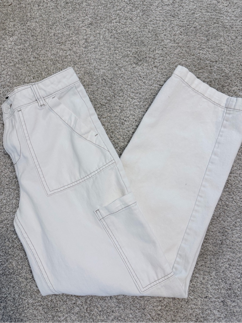 H&M Women’s Cream Soft Denim Pants
